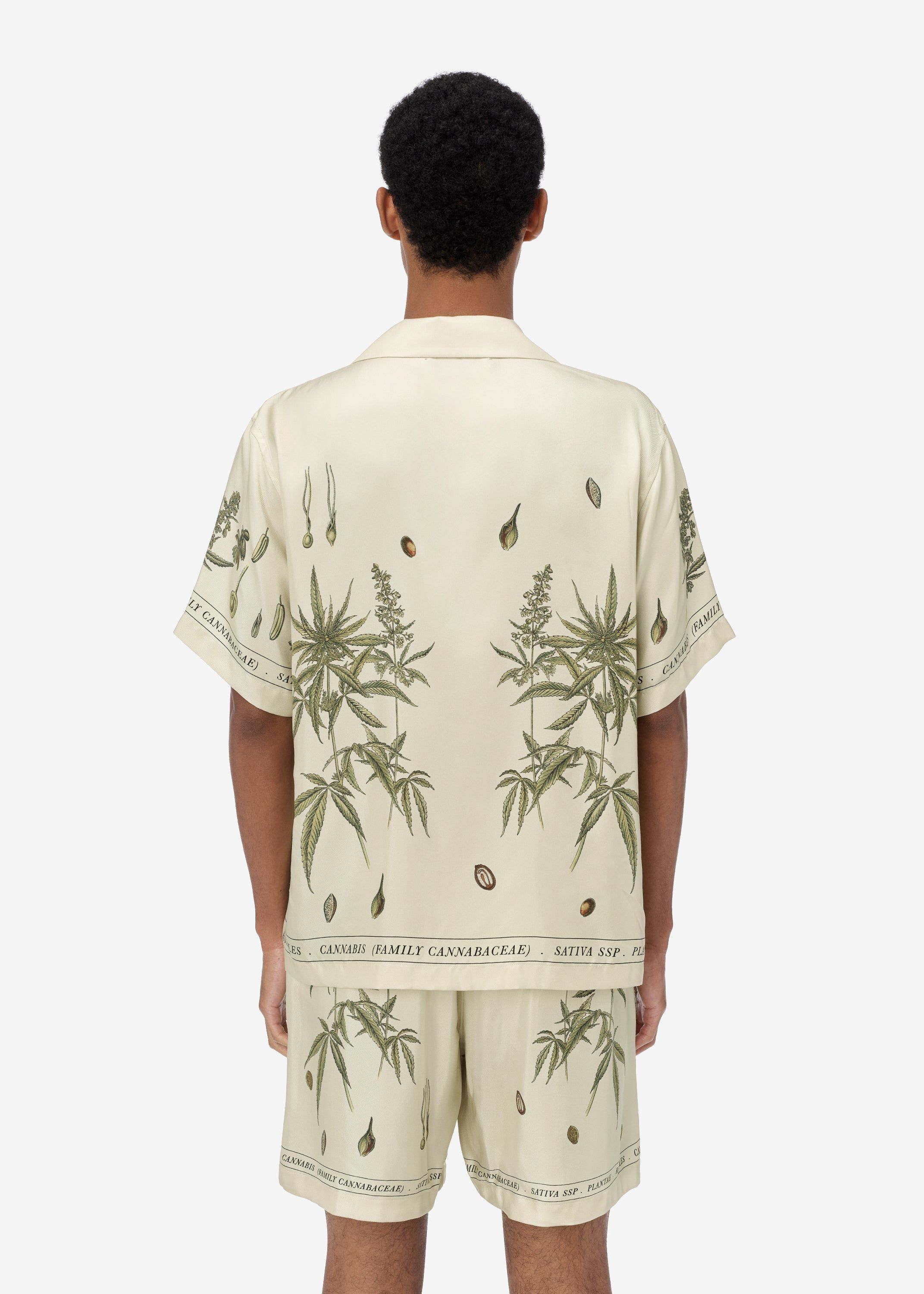 BOTANICAL LEAVES SHORT SLEEVE SHIRT - Natural sold by AMIRI product image thumbnail 4