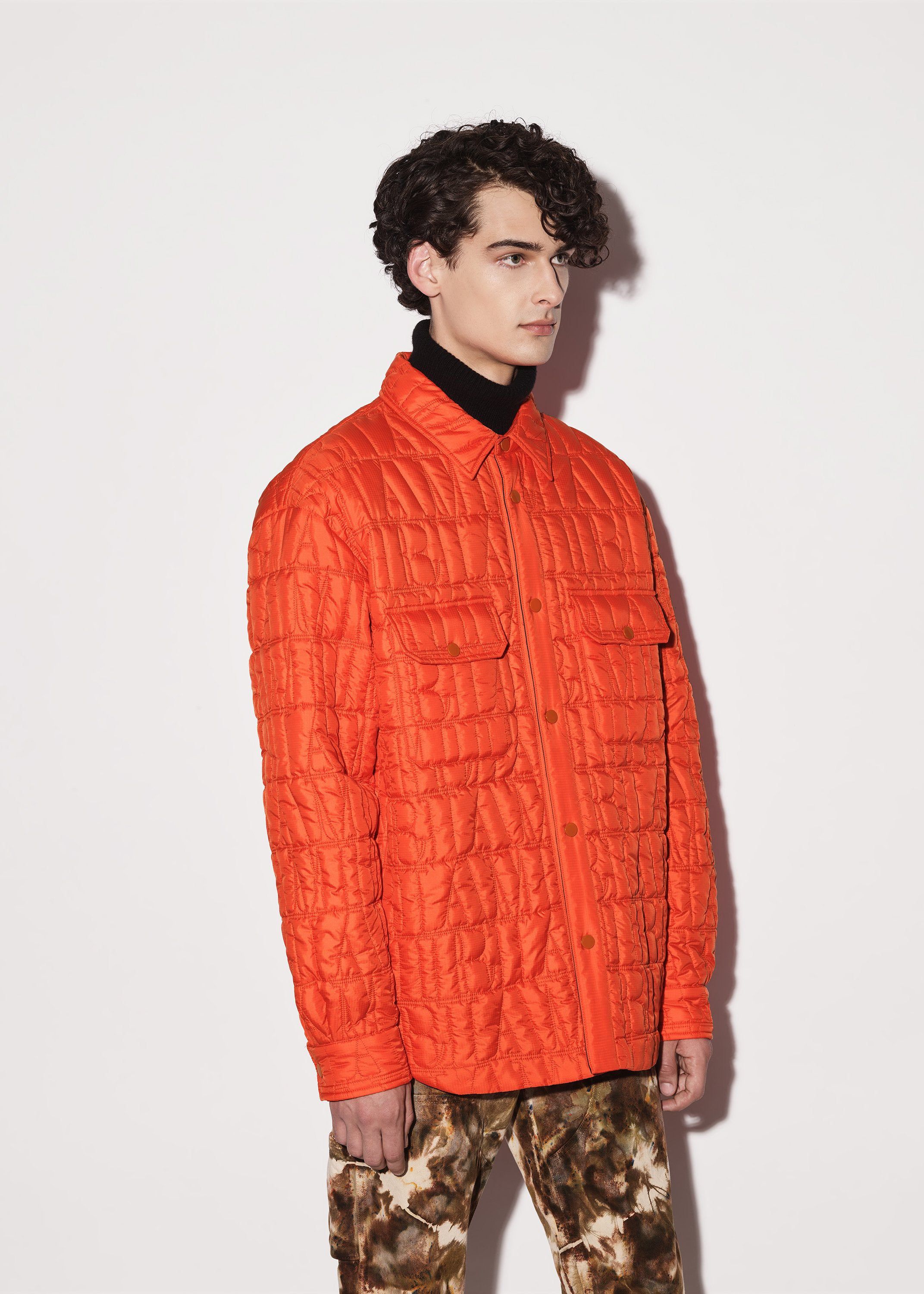 QUILTED AMIRI LOGO OVERSHIRT - ORANGE sold by AMIRI product image thumbnail 4