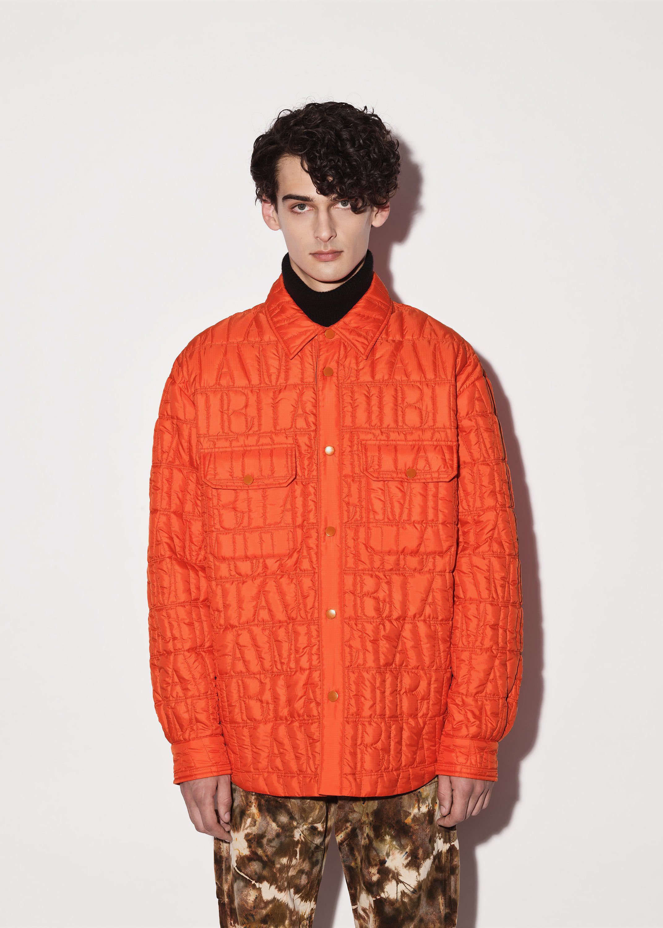 QUILTED AMIRI LOGO OVERSHIRT - ORANGE sold by AMIRI product image thumbnail 2