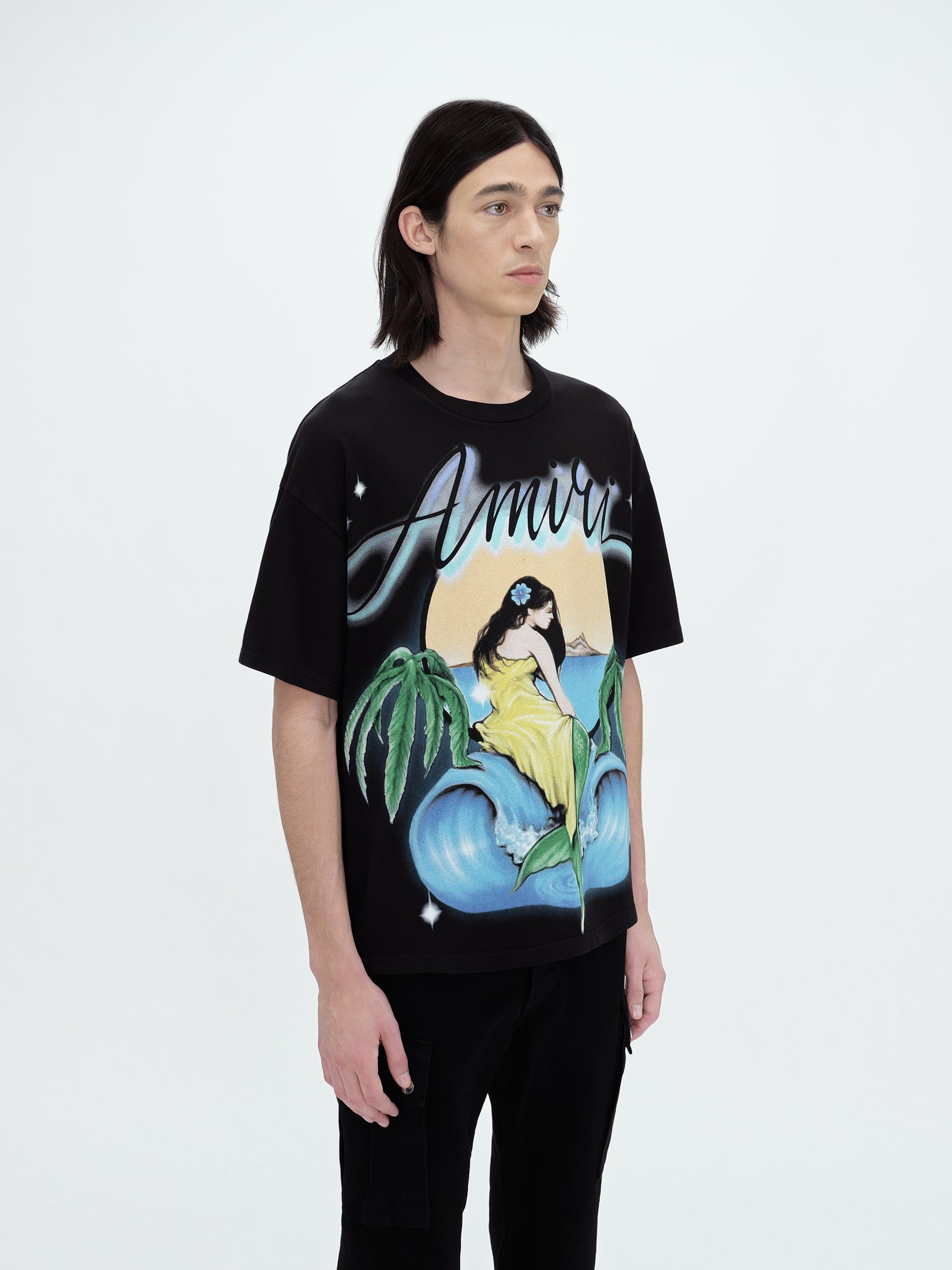OVERSIZED AMIRI MERMAID TEE - BLACK sold by AMIRI product image thumbnail 3
