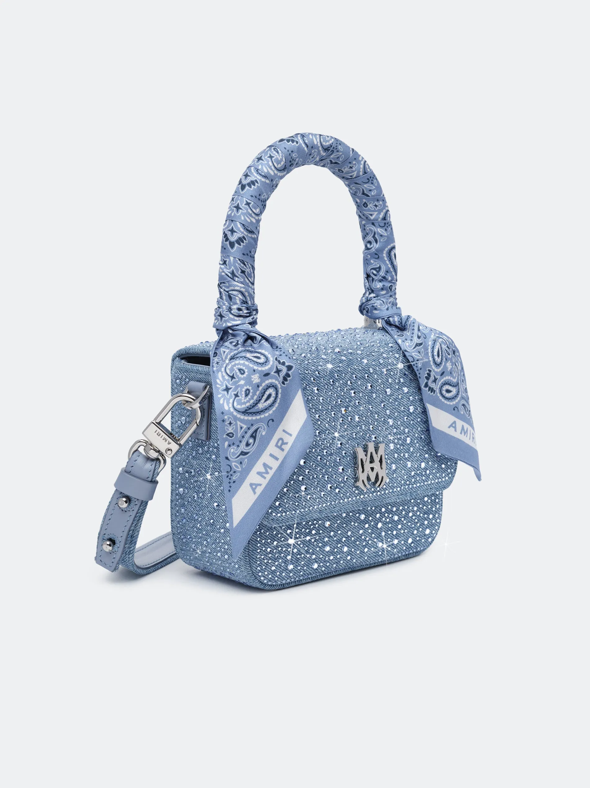 WOMEN - WOMEN'S CRYSTAL DENIM MICRO MA BAG - True Blue sold by AMIRI product image thumbnail 3