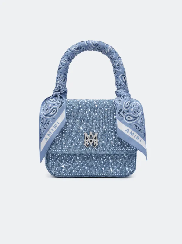 WOMEN - WOMEN'S CRYSTAL DENIM MICRO MA BAG - True Blue sold by AMIRI