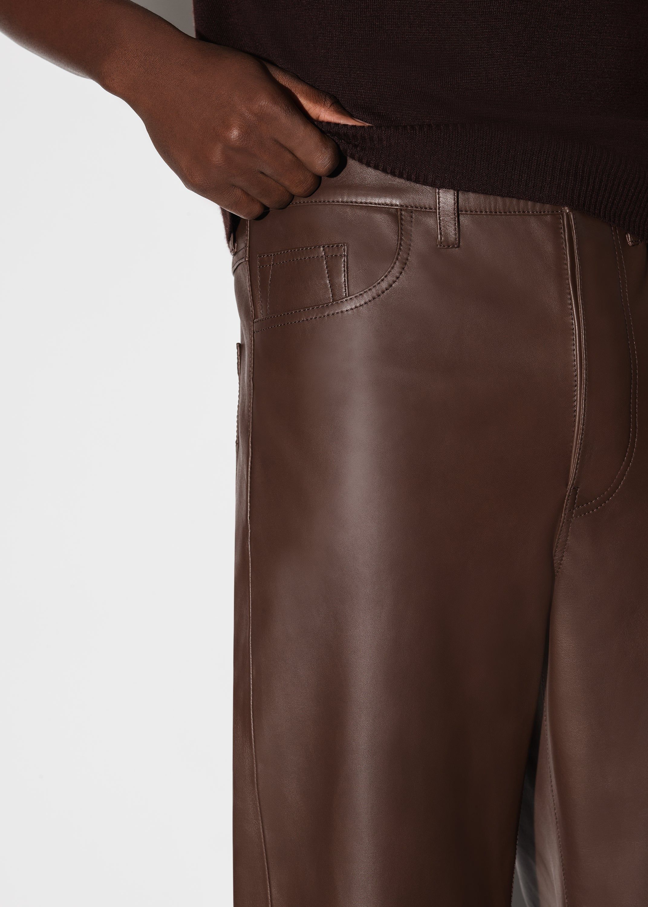 PLONGE 5 POCKET BAGGY PANTS - BROWN sold by AMIRI product image thumbnail 5