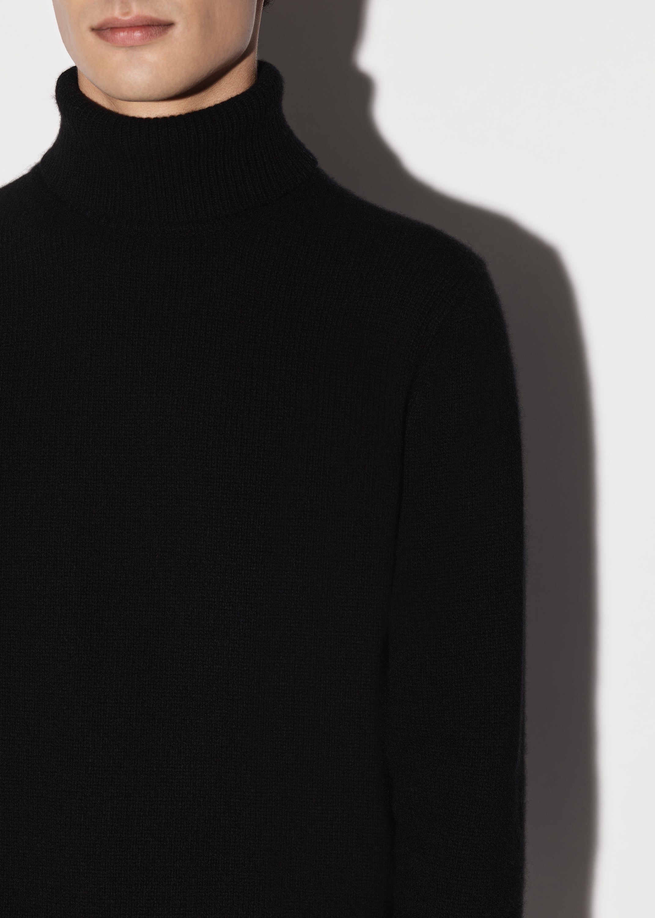 CASHMERE FUNNEL NECK SWEATER - BLACK sold by AMIRI product image thumbnail 5