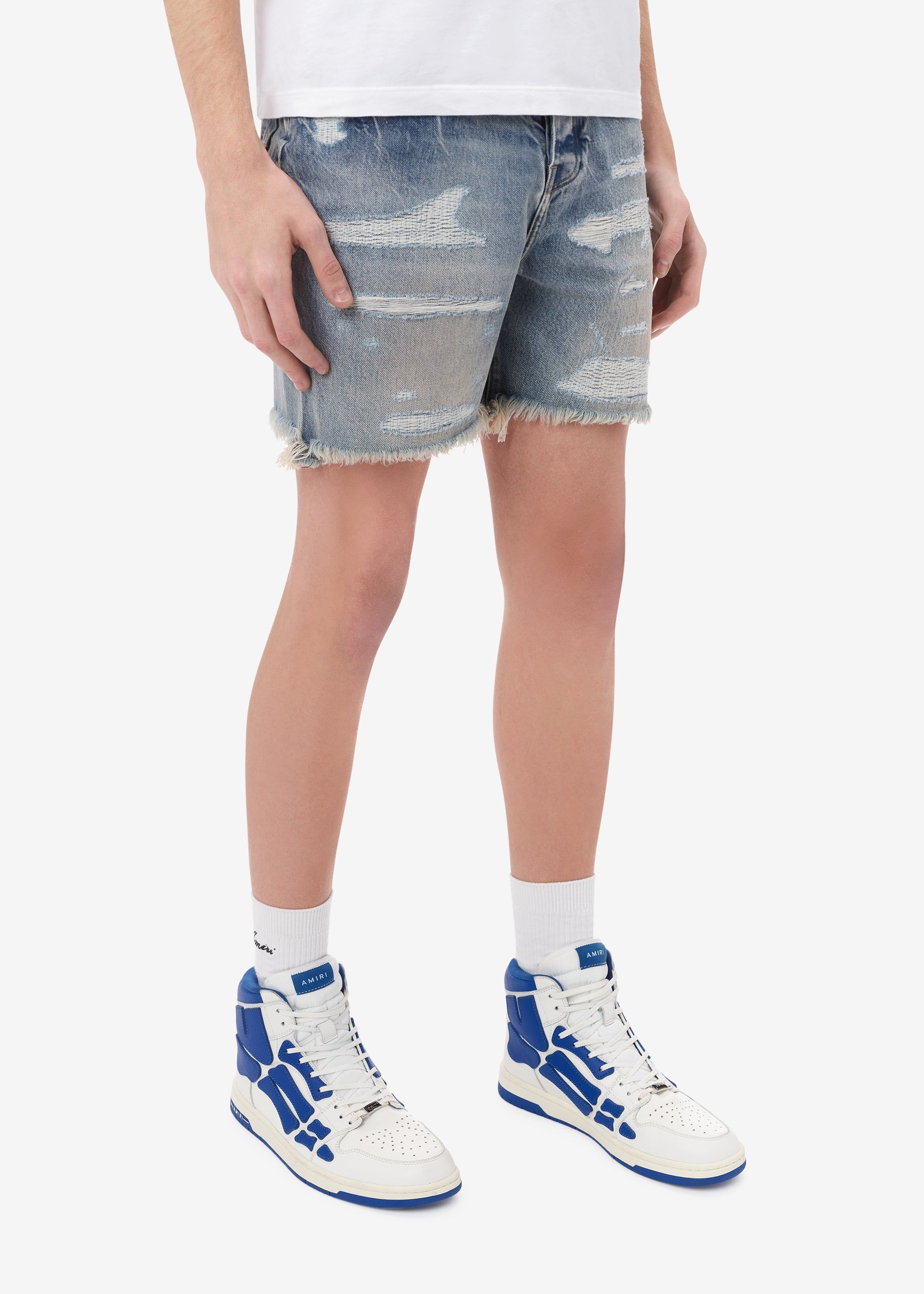 DENIM REPAIR SHORTS - CLAY INDIGO sold by AMIRI product image thumbnail 3