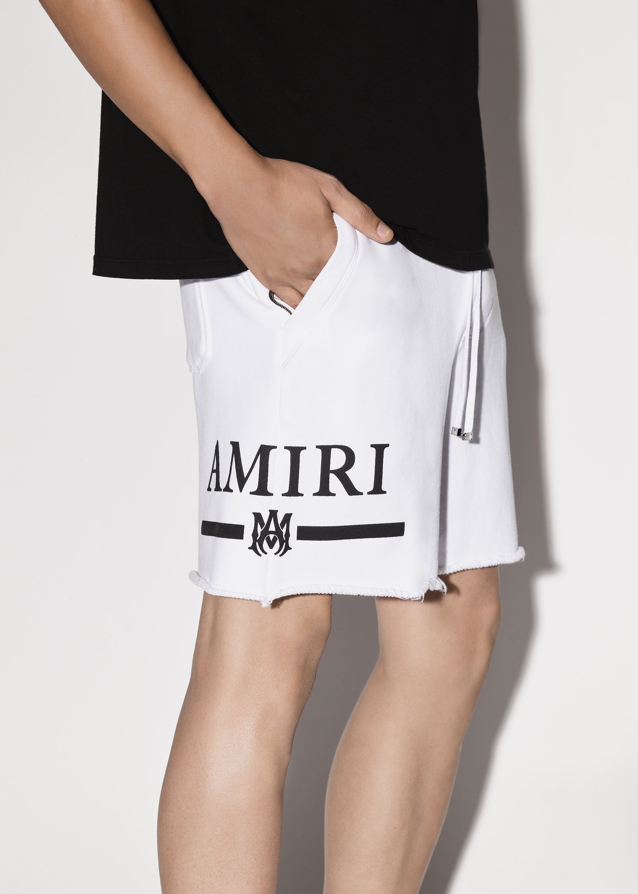 AMIRI M.A. BAR JERSEY SHORT - WHITE sold by AMIRI product image thumbnail 5