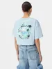 WOMEN - WOMEN'S AMIRI PARADISE AIRBRUSH TEE - Cerulean sold by AMIRI