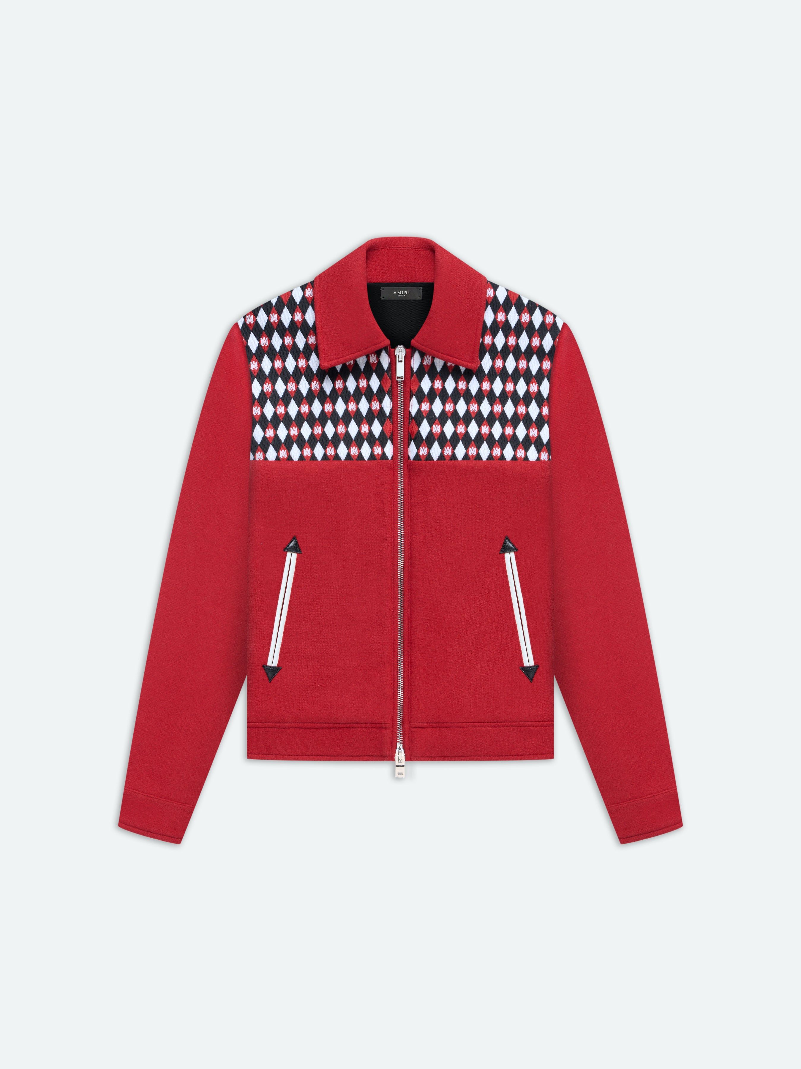 DIAMOND EMBROIDERED WORK JACKET - GOJI BERRY sold by AMIRI