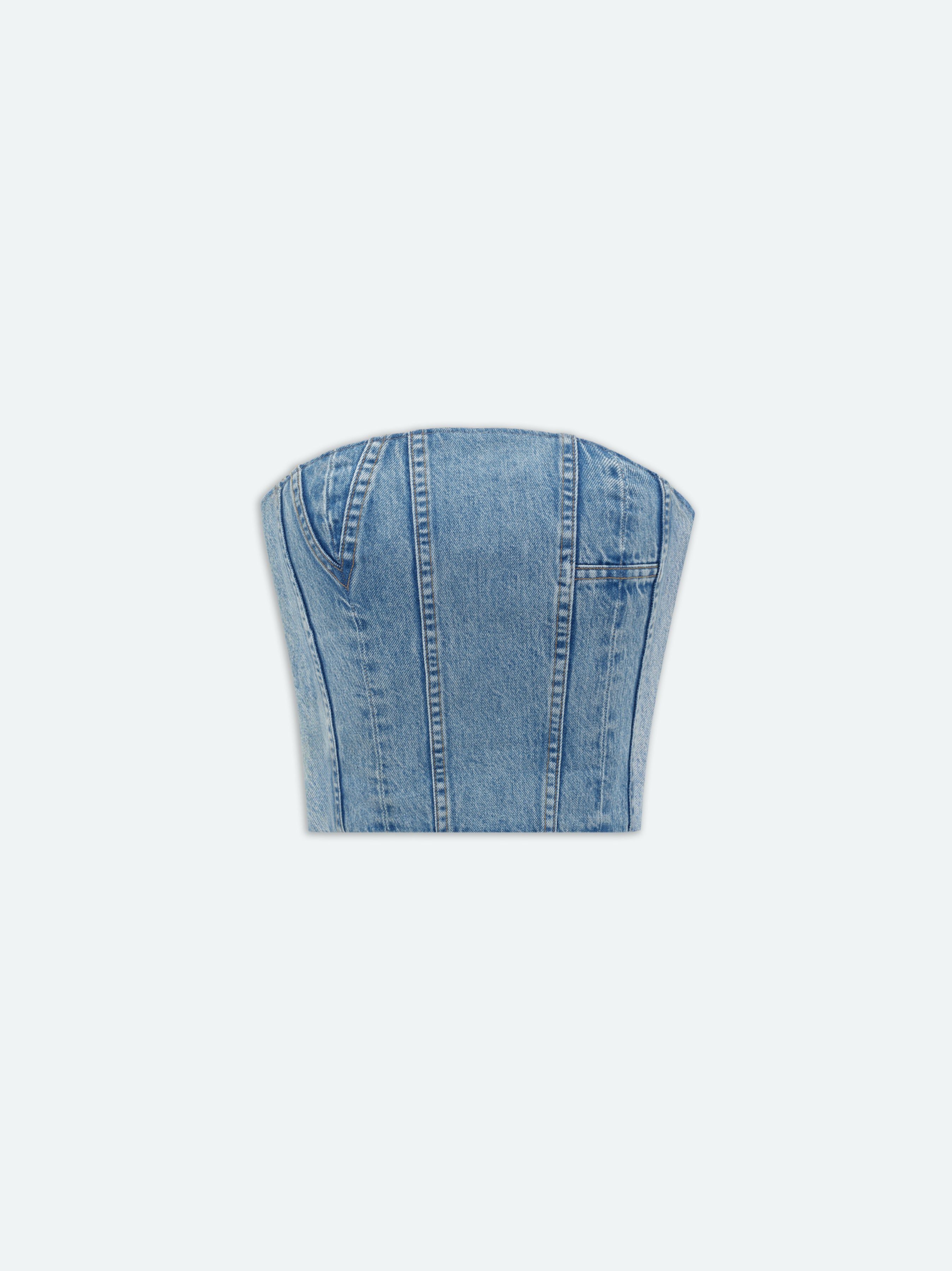WOMEN - MA BUSTIER - VINTAGE INDIGO sold by AMIRI