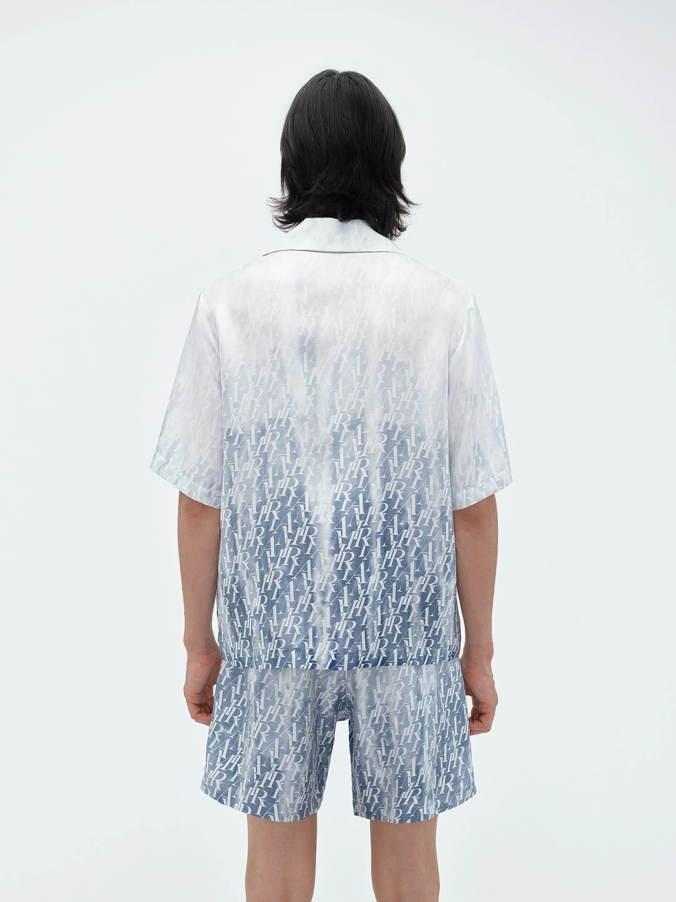 GRADIENT AMIRI REPEAT BOWLING SHIRT - Ashley Blue sold by AMIRI product image thumbnail 5