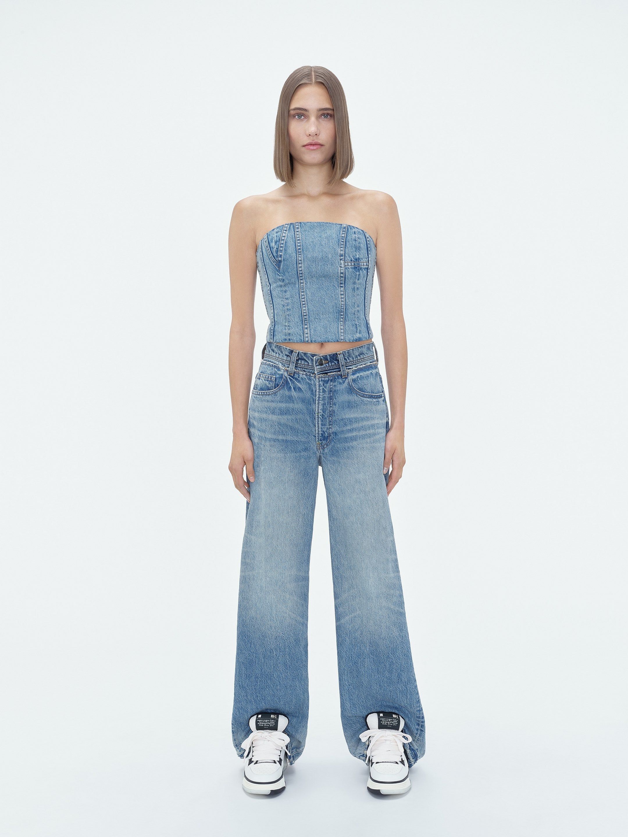 WOMEN - MA BUSTIER - VINTAGE INDIGO sold by AMIRI product image thumbnail 2