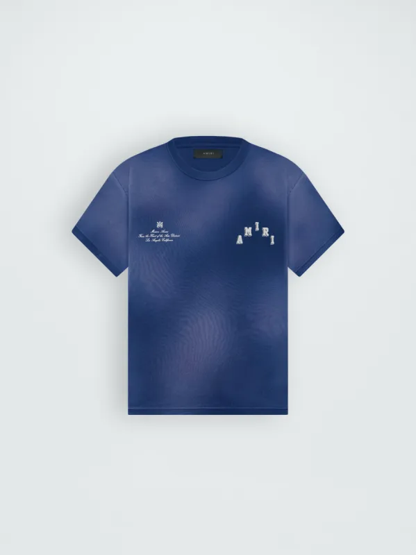 VINTAGE COLLEGIATE TEE - BLUE made by AMIRI