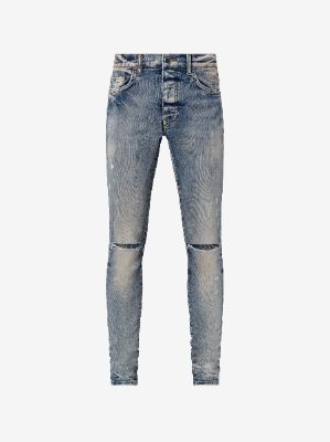 SLASH JEAN - CLAY INDIGO made by AMIRI