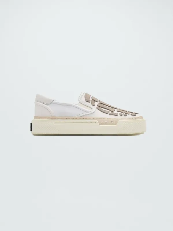 WOMEN - COURT SLIP-ON - WHITE / ALABASTER made by AMIRI