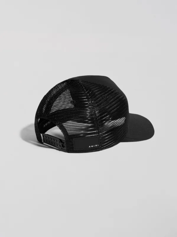AMIRI CORE LOGO TRUCKER HAT - BLACK / YELLOW | Parallel