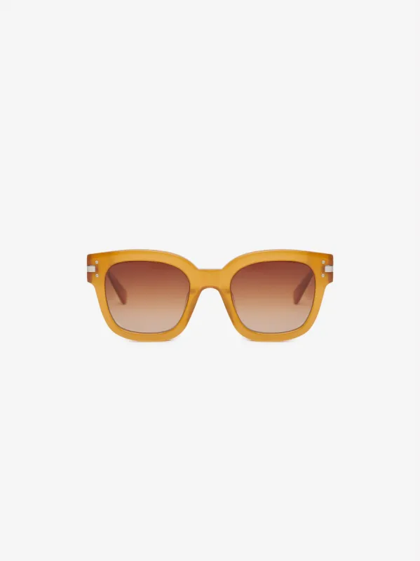 CLASSIC LOGO SUNGLASSES - TOBACCO made by AMIRI