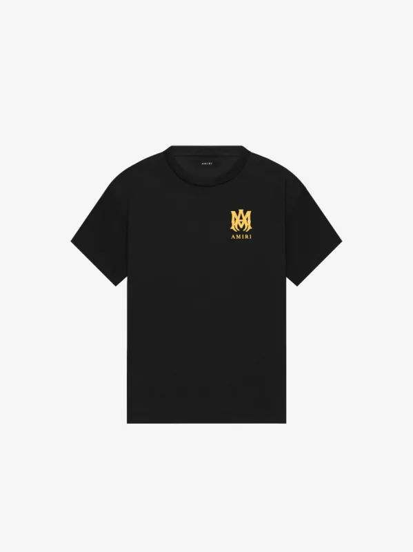 M.A. TEE - BLACK / GOLD sold by AMIRI