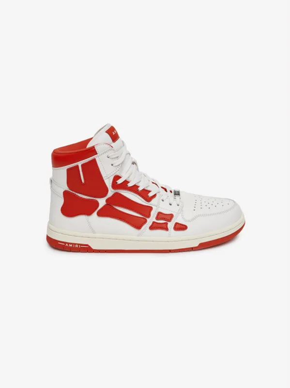 SKEL-TOP HI - WHITE / RED sold by AMIRI