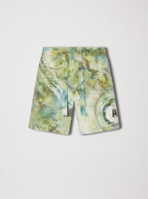 M.A. TIE DYE CASHMERE SHORT - GREEN made by AMIRI