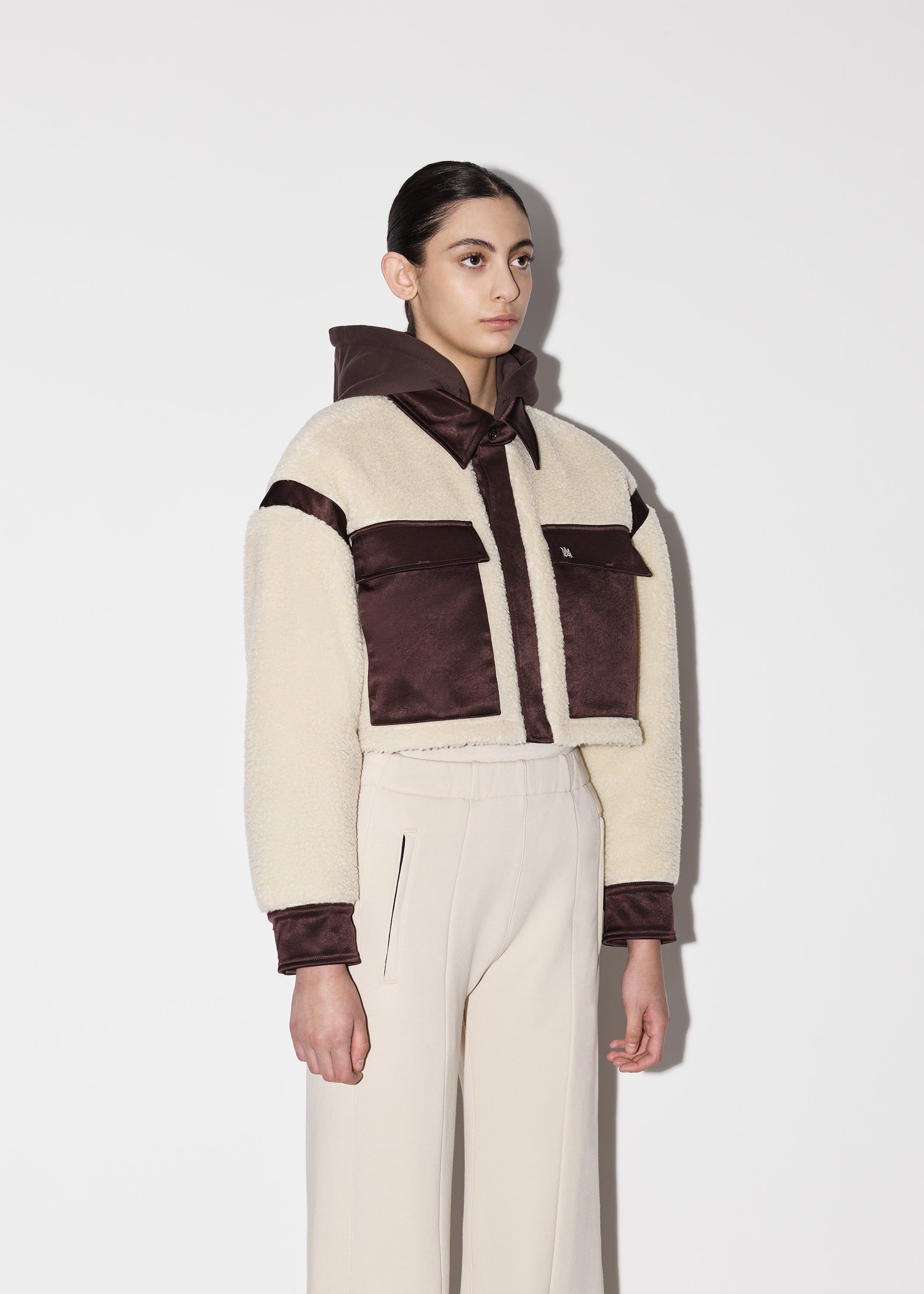 WOMEN - HYBRID TRACK JACKET - ALABASTER sold by AMIRI product image thumbnail 5