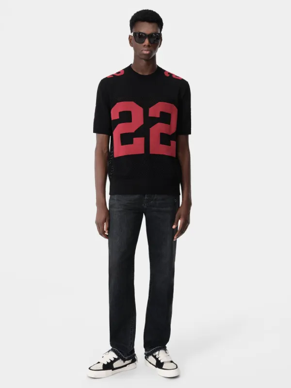22 TEE - Black Red made by AMIRI