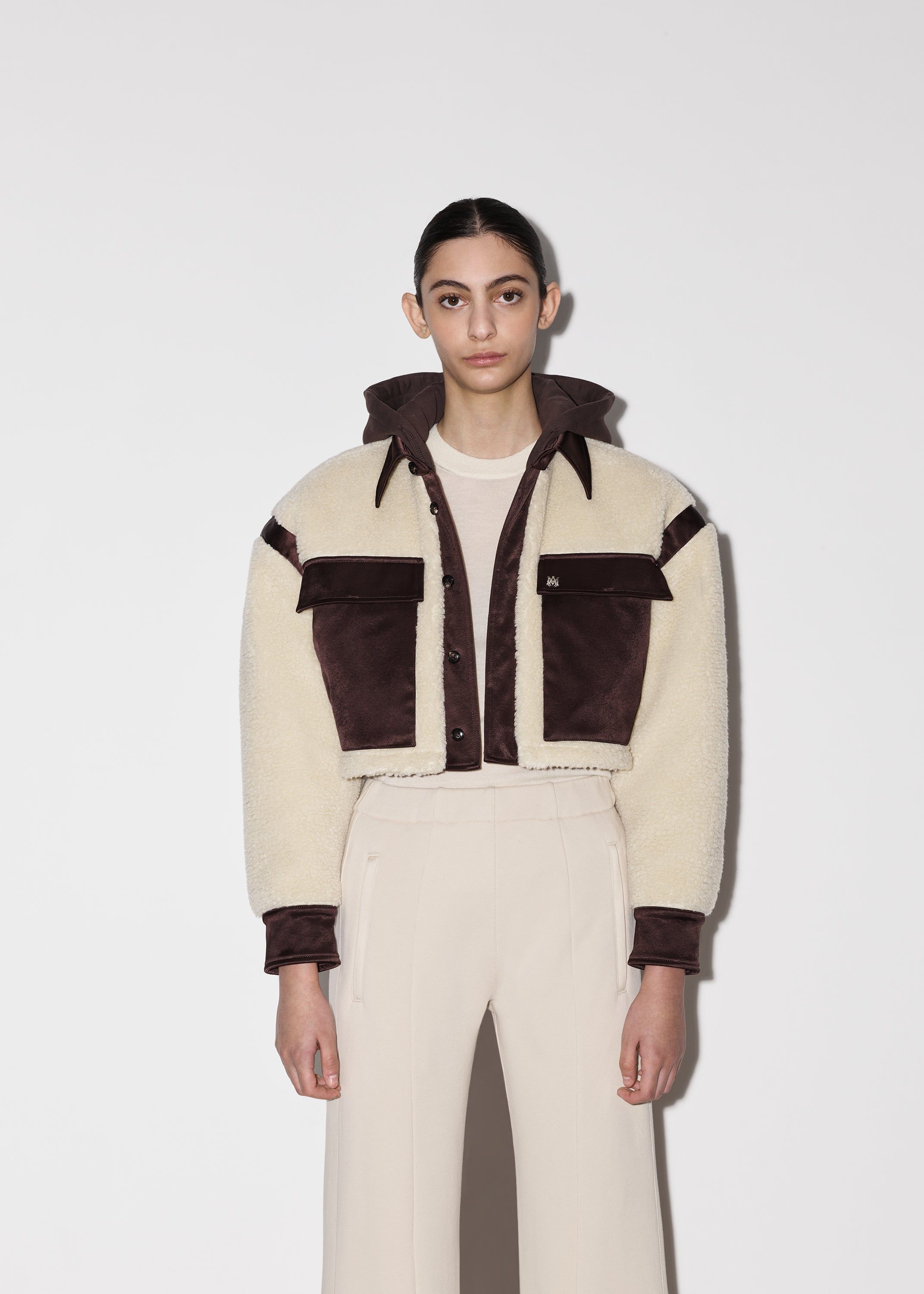 WOMEN - HYBRID TRACK JACKET - ALABASTER sold by AMIRI product image thumbnail 4