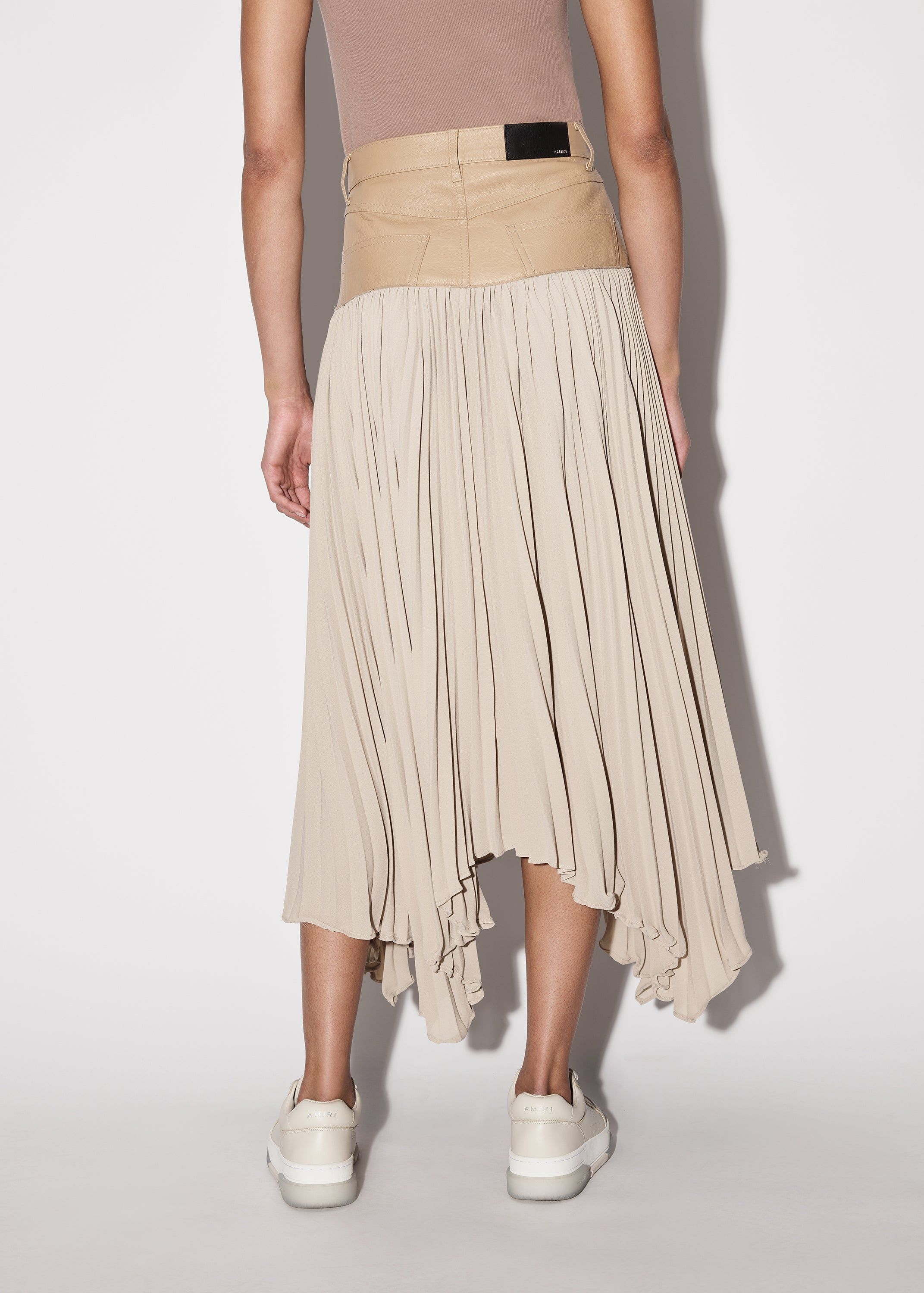 WOMEN - HYBRID PLEATED SKIRT - Beige sold by AMIRI product image thumbnail 5