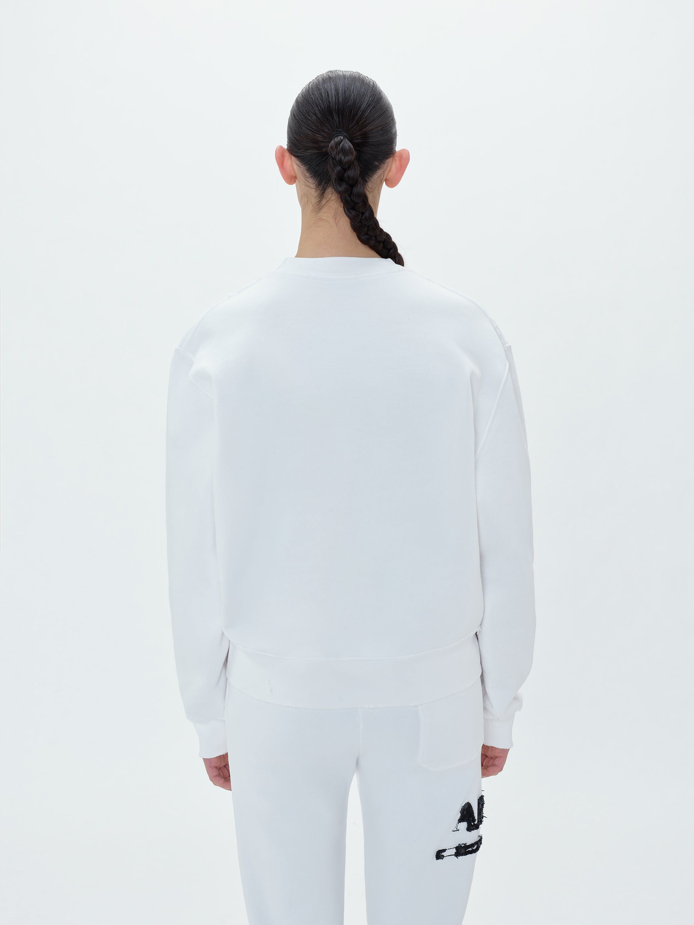 WOMEN - AMIRI M.A. BAR APPLIQUE CREW - WHITE sold by AMIRI product image thumbnail 4