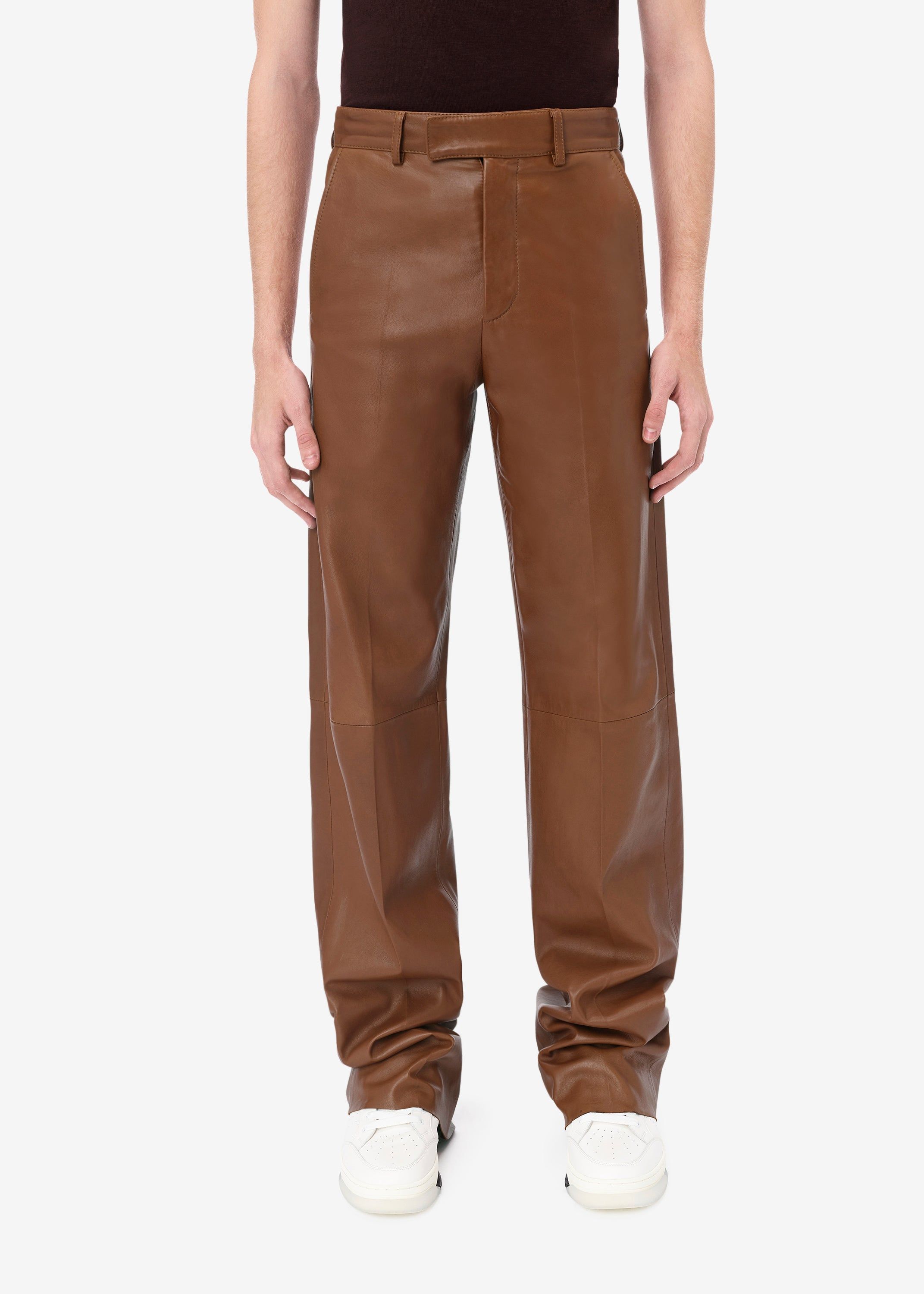 LEATHER BAGGY PANT - TAN sold by AMIRI product image thumbnail 2