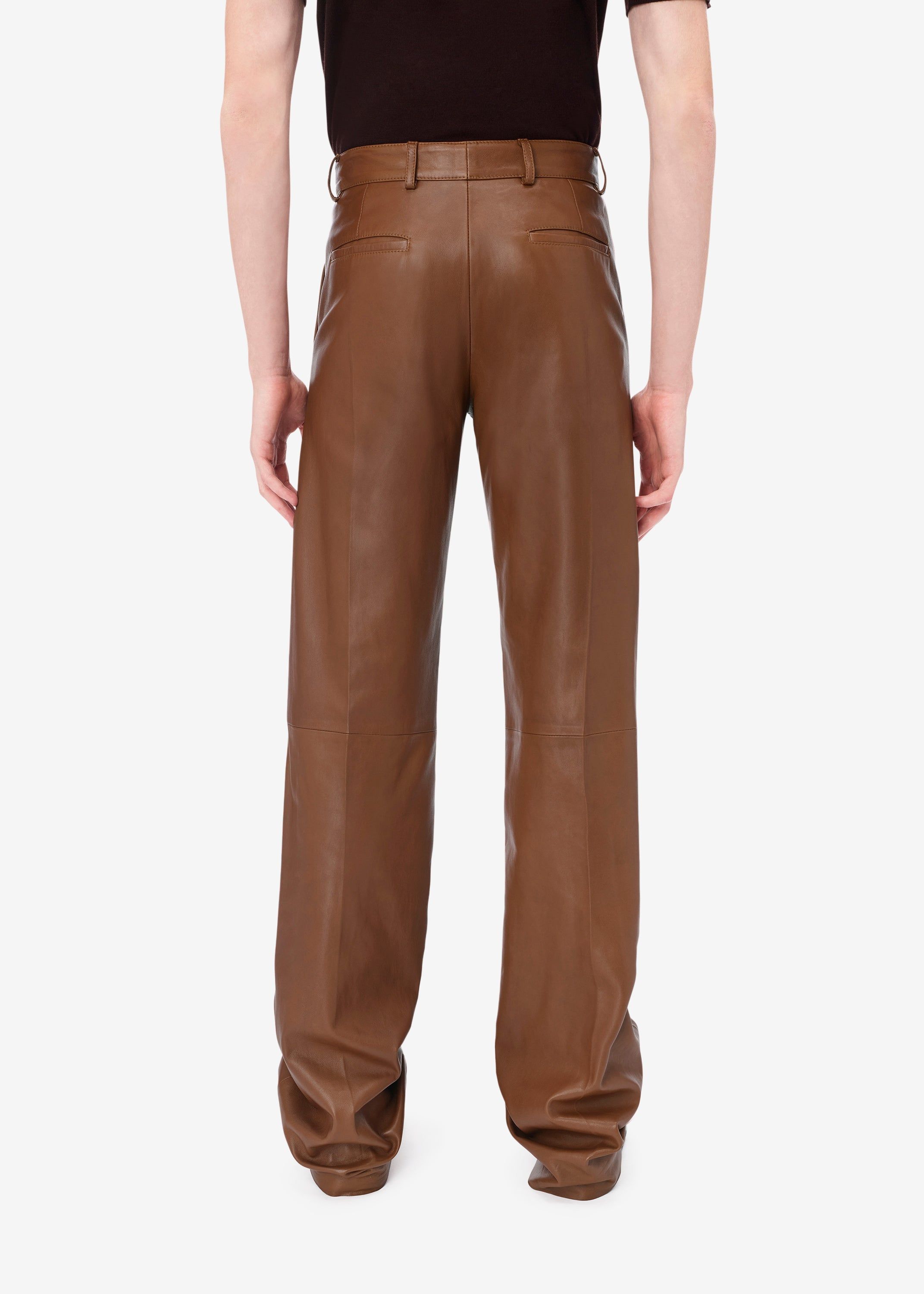 LEATHER BAGGY PANT - TAN sold by AMIRI product image thumbnail 4