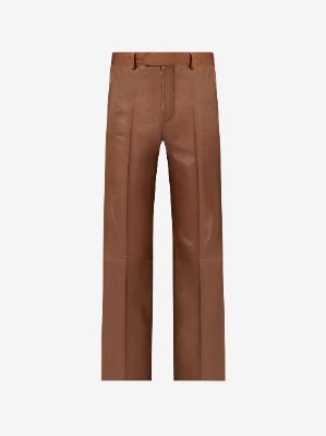 LEATHER BAGGY PANT - TAN sold by AMIRI