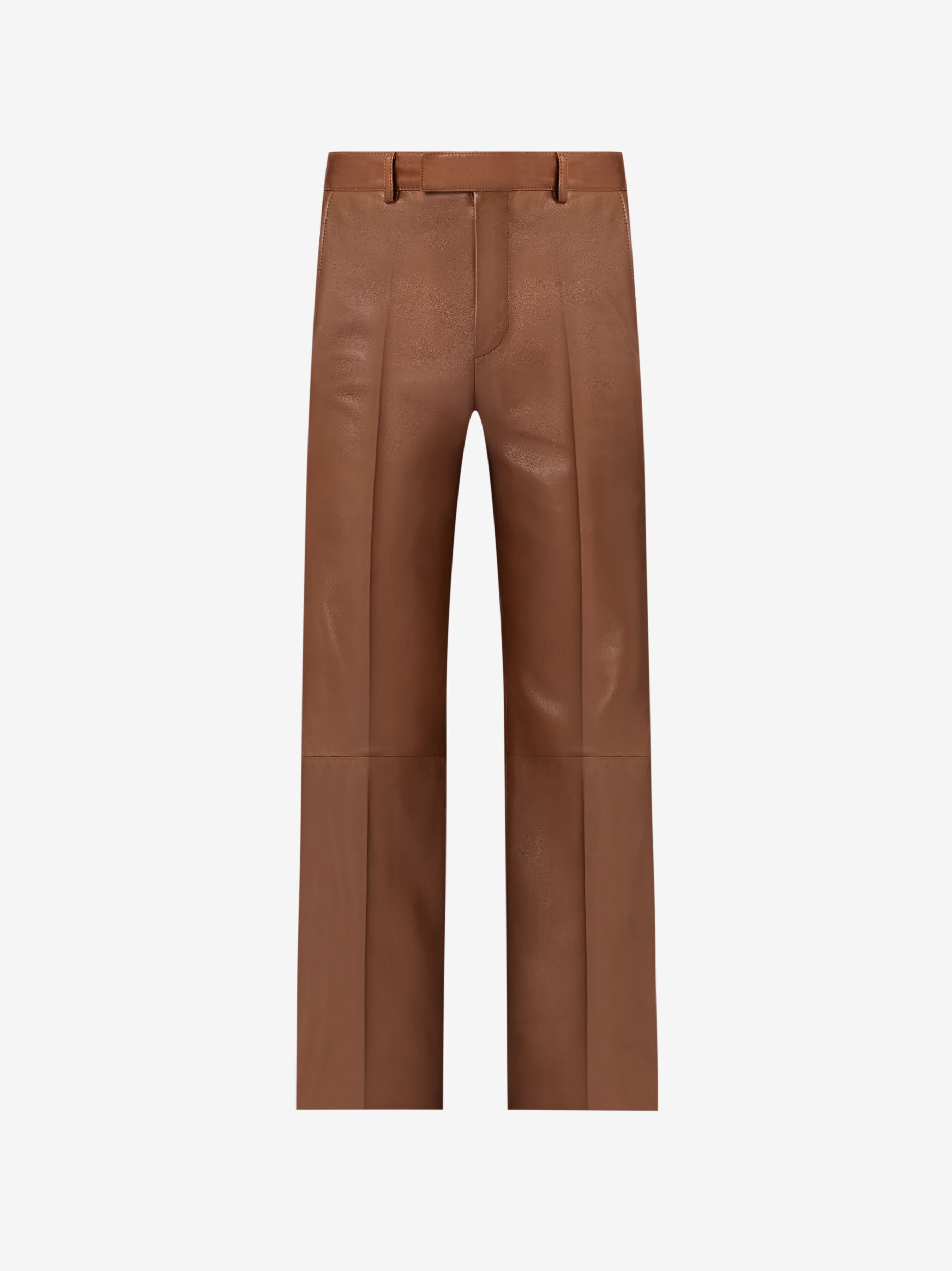 LEATHER BAGGY PANT - TAN sold by AMIRI