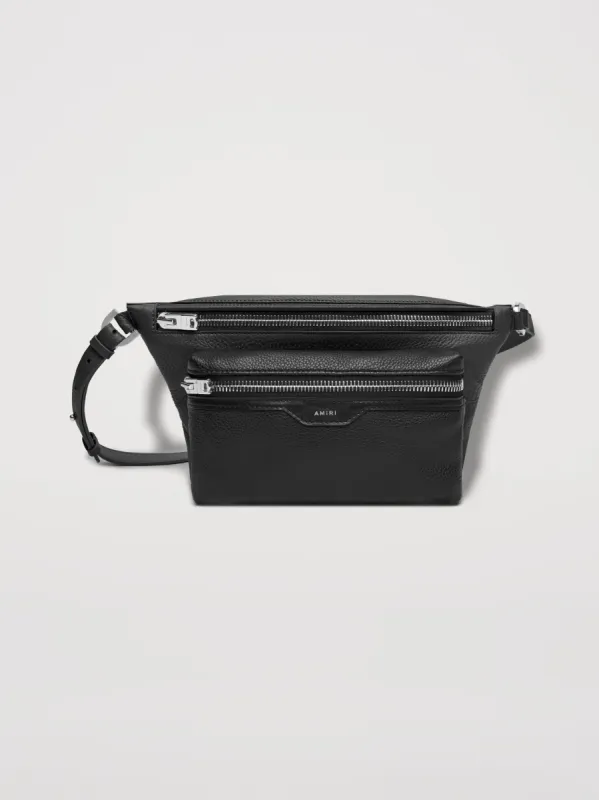 PEBBLED BUMBAG - BLACK made by AMIRI