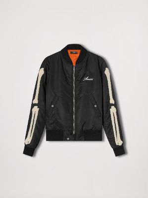 BONES BOMBER - BLACK sold by AMIRI
