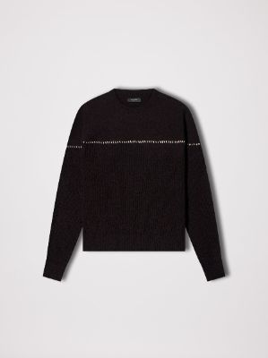 WOMEN - RIB CREWNECK - BROWN sold by AMIRI