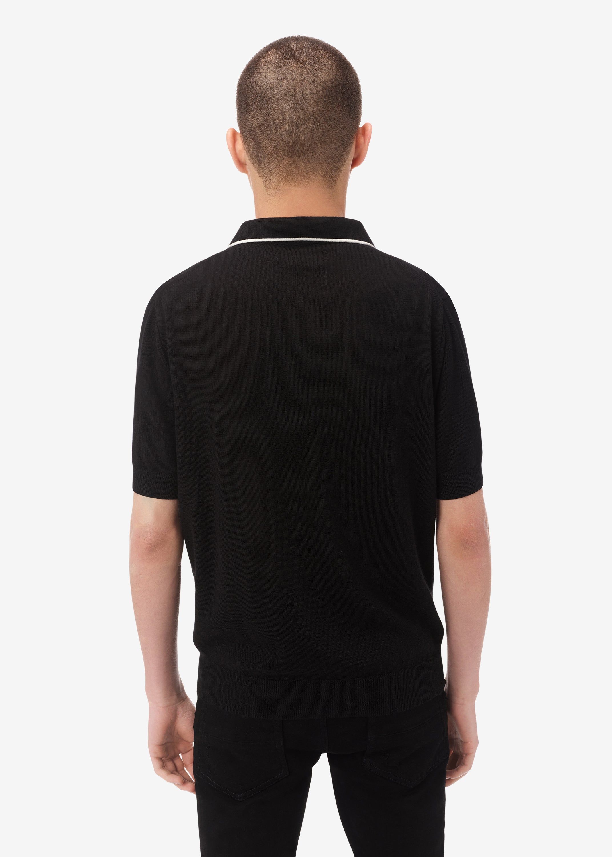 SHORT SLEEVE POLO - BLACK sold by AMIRI product image thumbnail 4