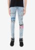 PAJAMA ART PATCH JEAN - LIGHT VINTAGE sold by AMIRI