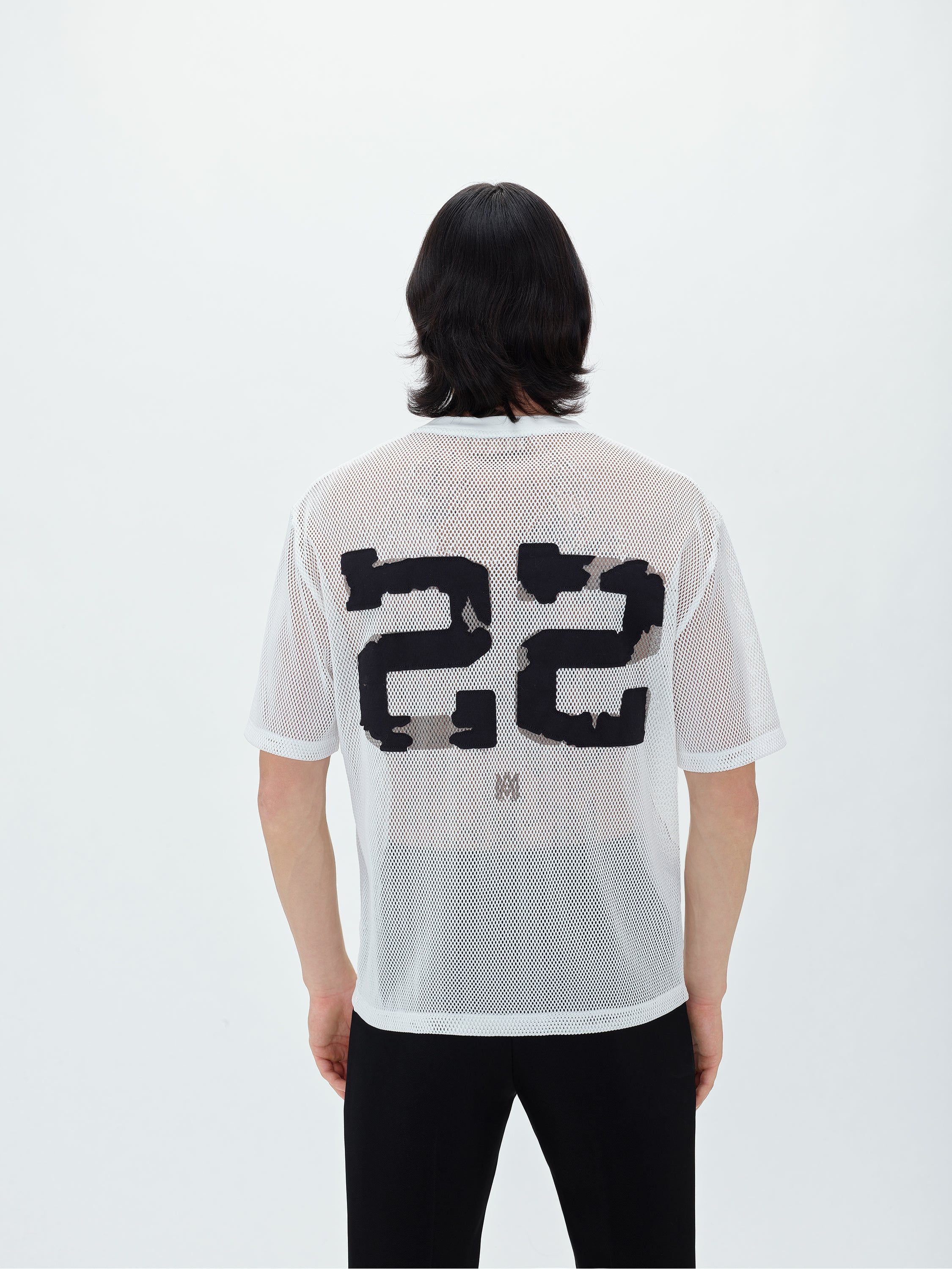 AMIRI 22 MESH TEE - WHITE BLACK | Parallel