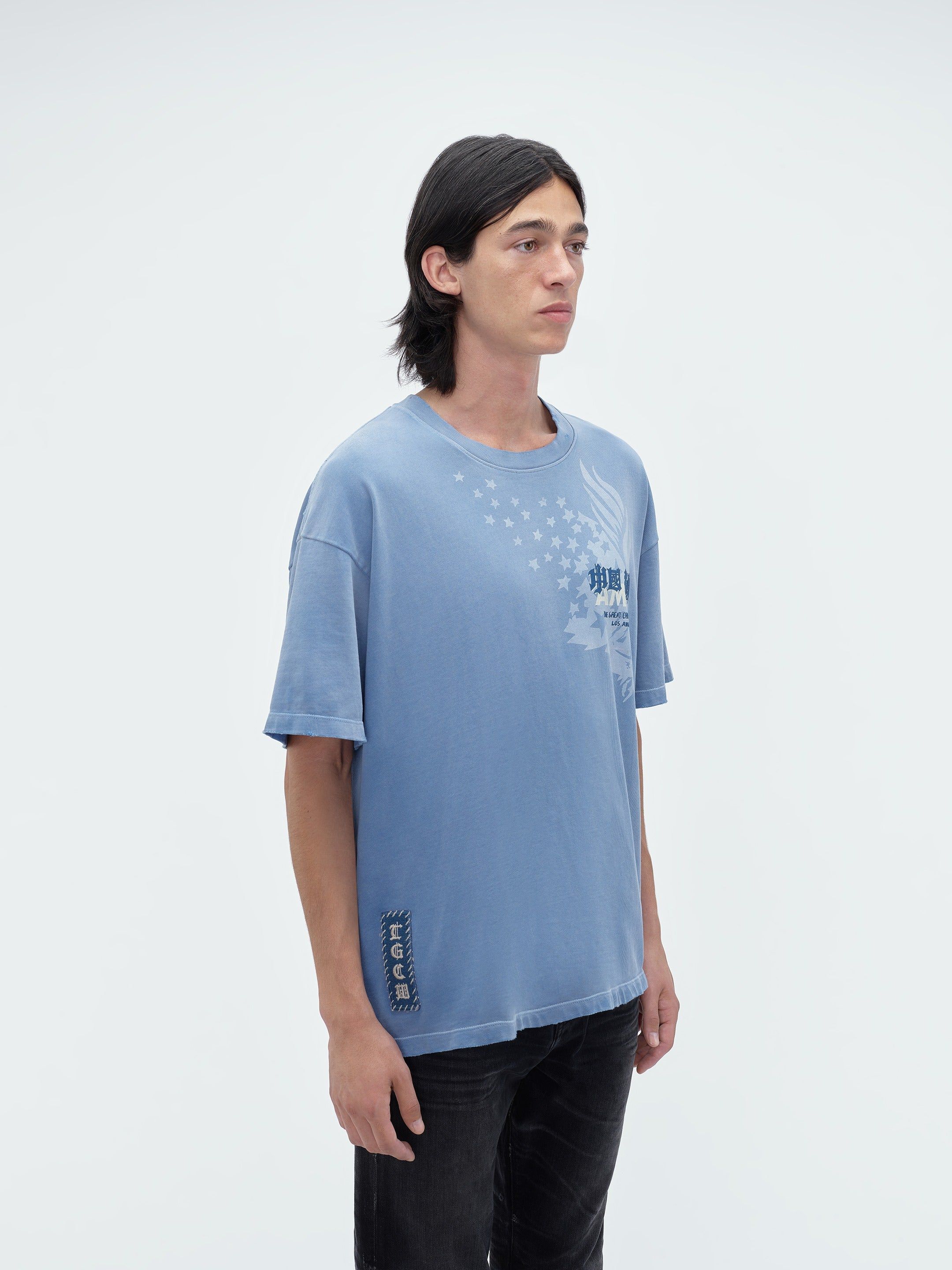 TGCW EAGLE TEE - VINTAGE BLUE sold by AMIRI product image thumbnail 4