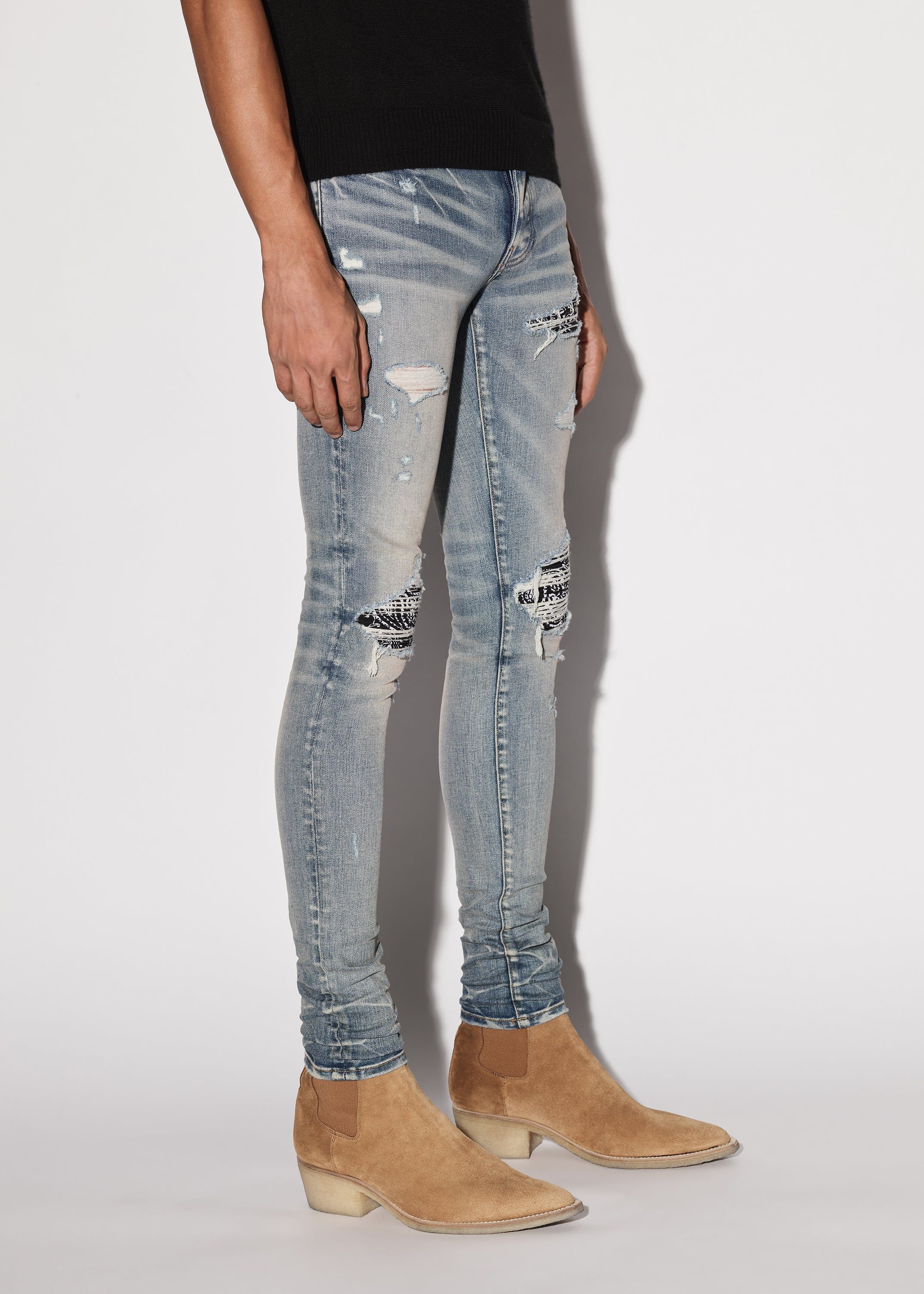 MX1 BANDANA JEAN - CLAY INDIGO sold by AMIRI product image thumbnail 3
