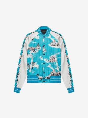 HAWAIIAN BOMBER - CYAN sold by AMIRI