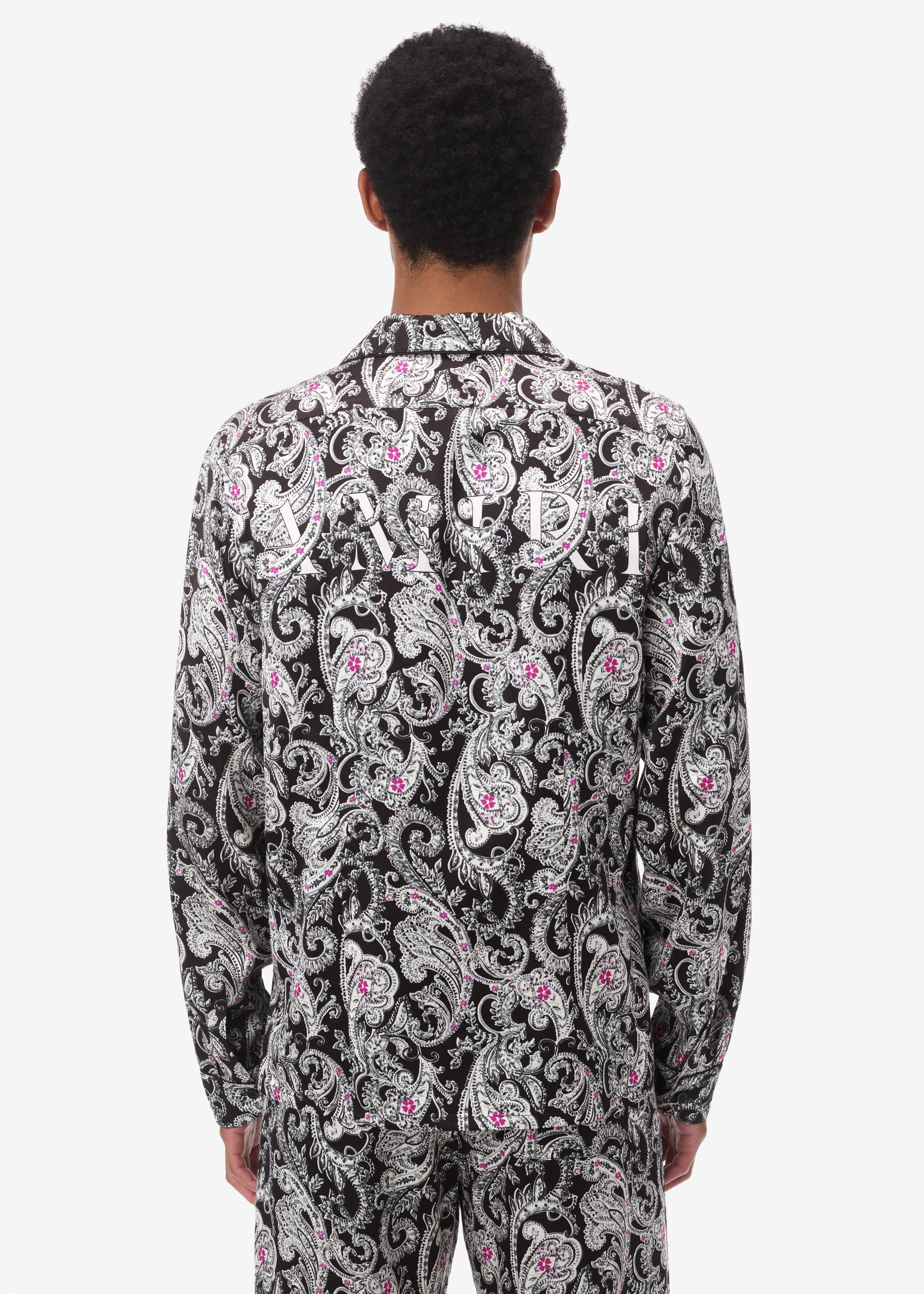 PAISLEY LONG SLEEVE PJ SHIRT - BLACK sold by AMIRI product image thumbnail 4