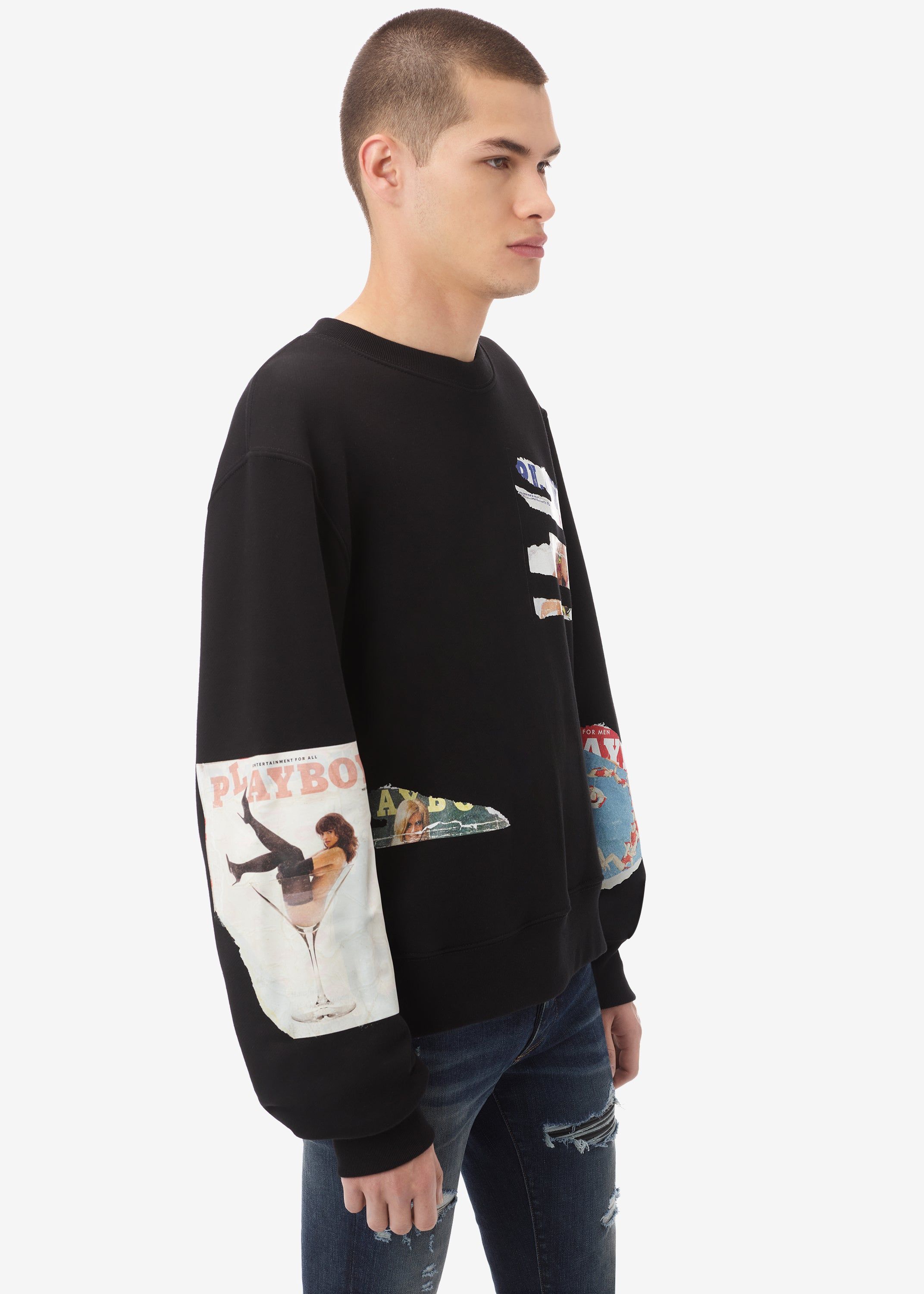 PLAYBOY MAGAZINE CREWNECK - BLACK sold by AMIRI product image thumbnail 3