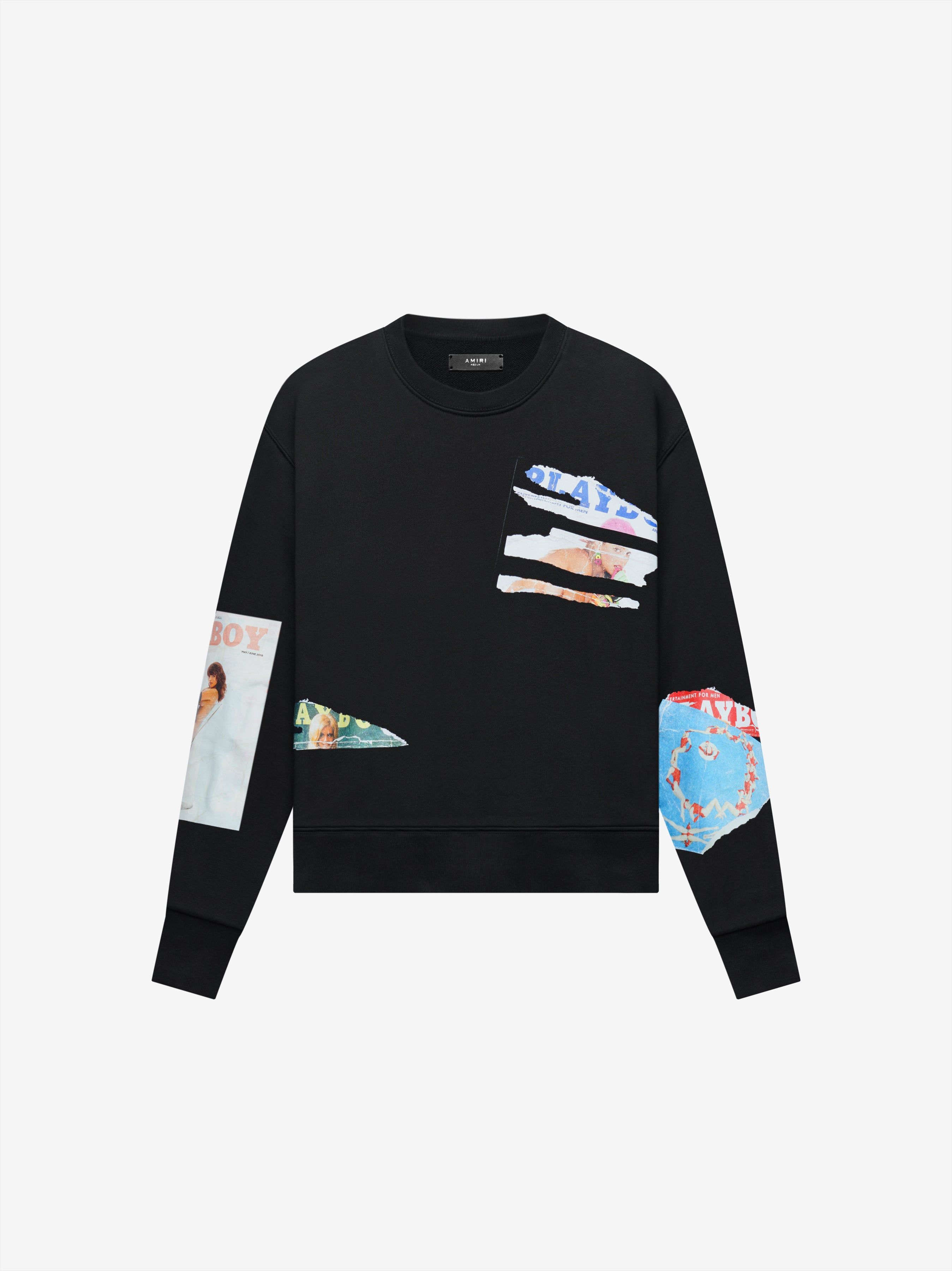 PLAYBOY MAGAZINE CREWNECK - BLACK sold by AMIRI