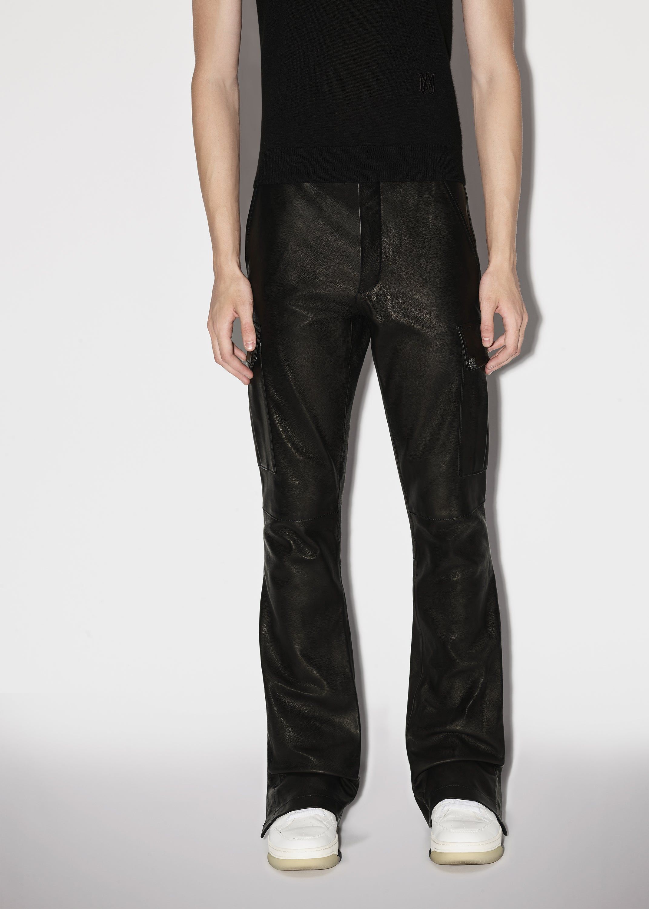 LEATHER CARGO FLARE - BLACK sold by AMIRI product image thumbnail 3