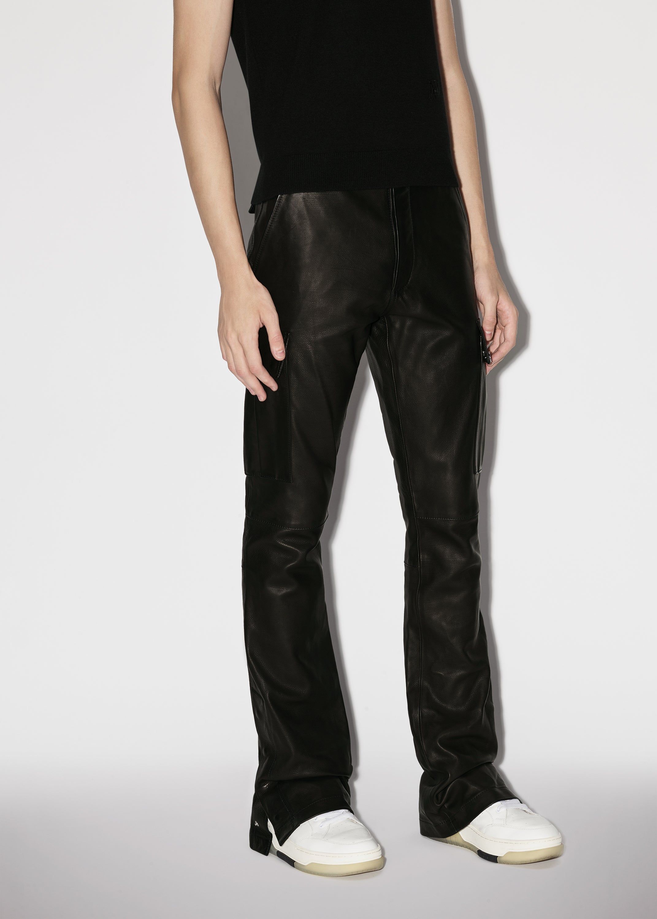 LEATHER CARGO FLARE - BLACK sold by AMIRI product image thumbnail 4