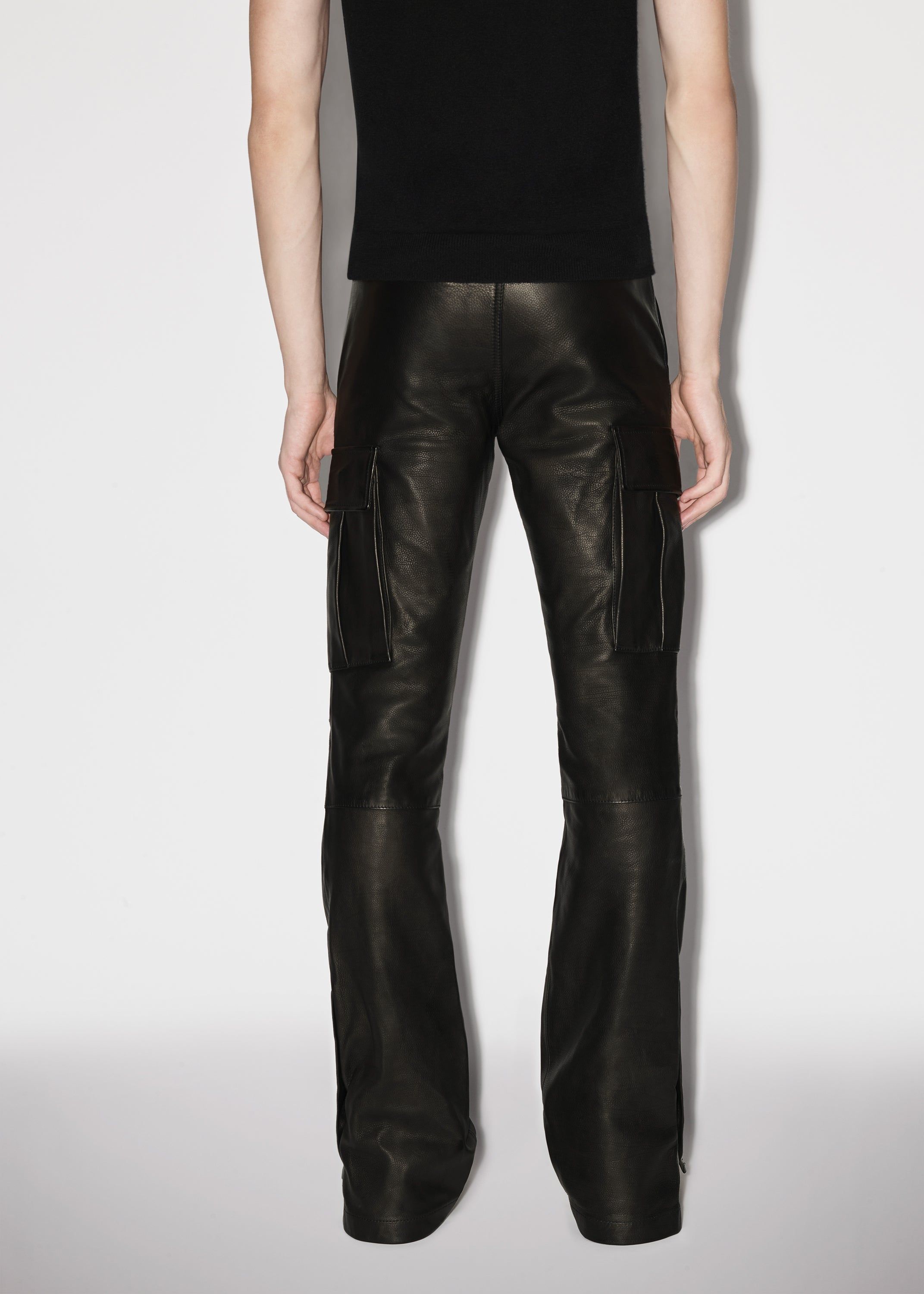 LEATHER CARGO FLARE - BLACK sold by AMIRI product image thumbnail 5