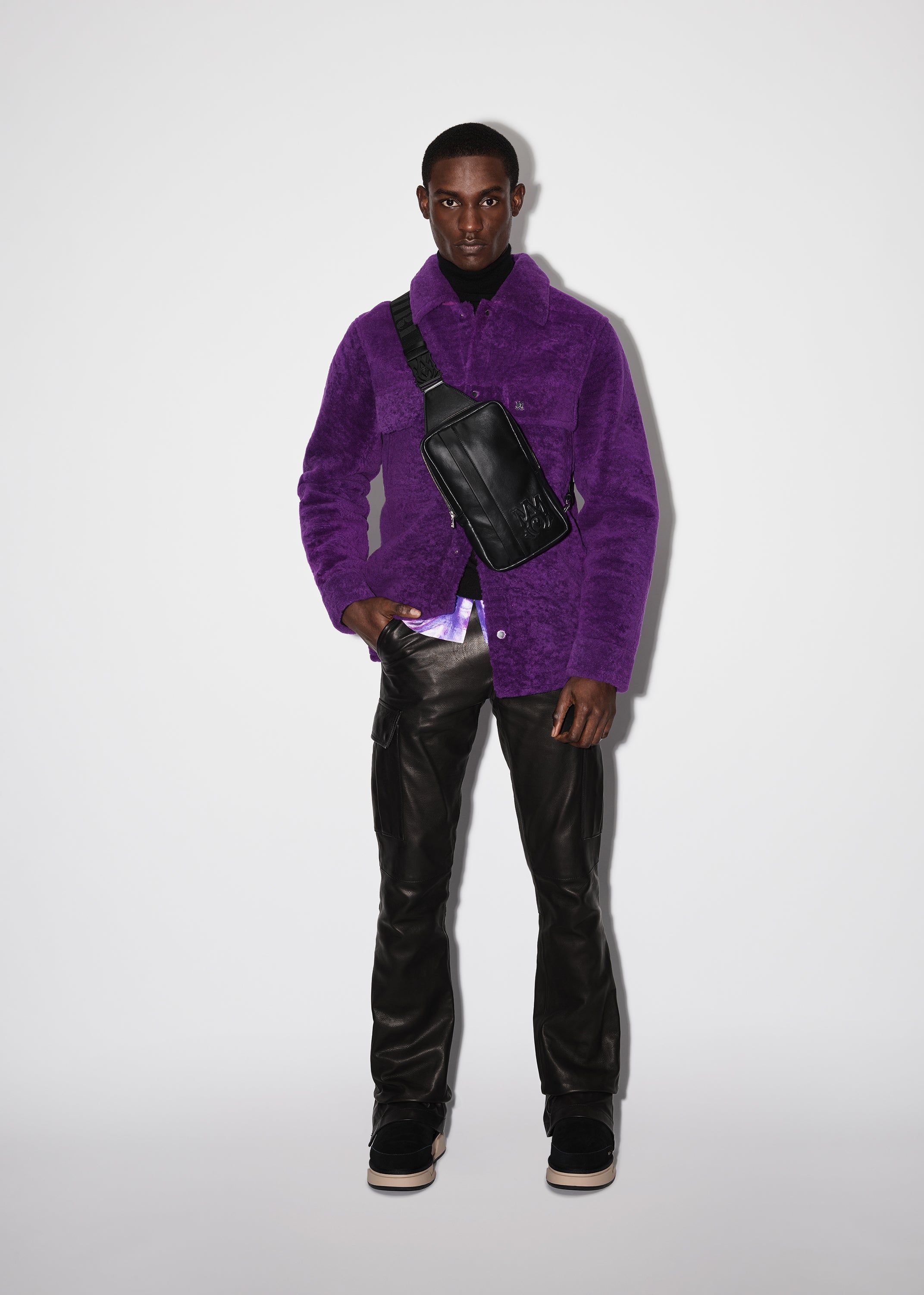 LEATHER CARGO FLARE - BLACK sold by AMIRI product image thumbnail 2