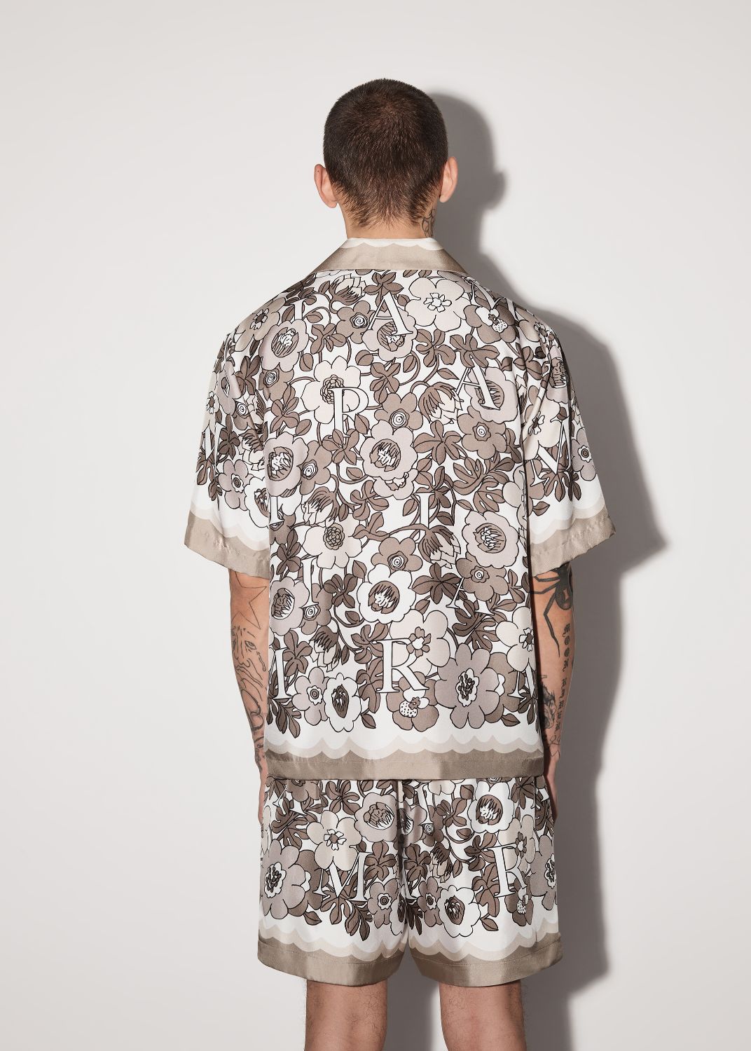 FLOWER AMIRI CAMP SHIRT - BROWN sold by AMIRI product image thumbnail 4