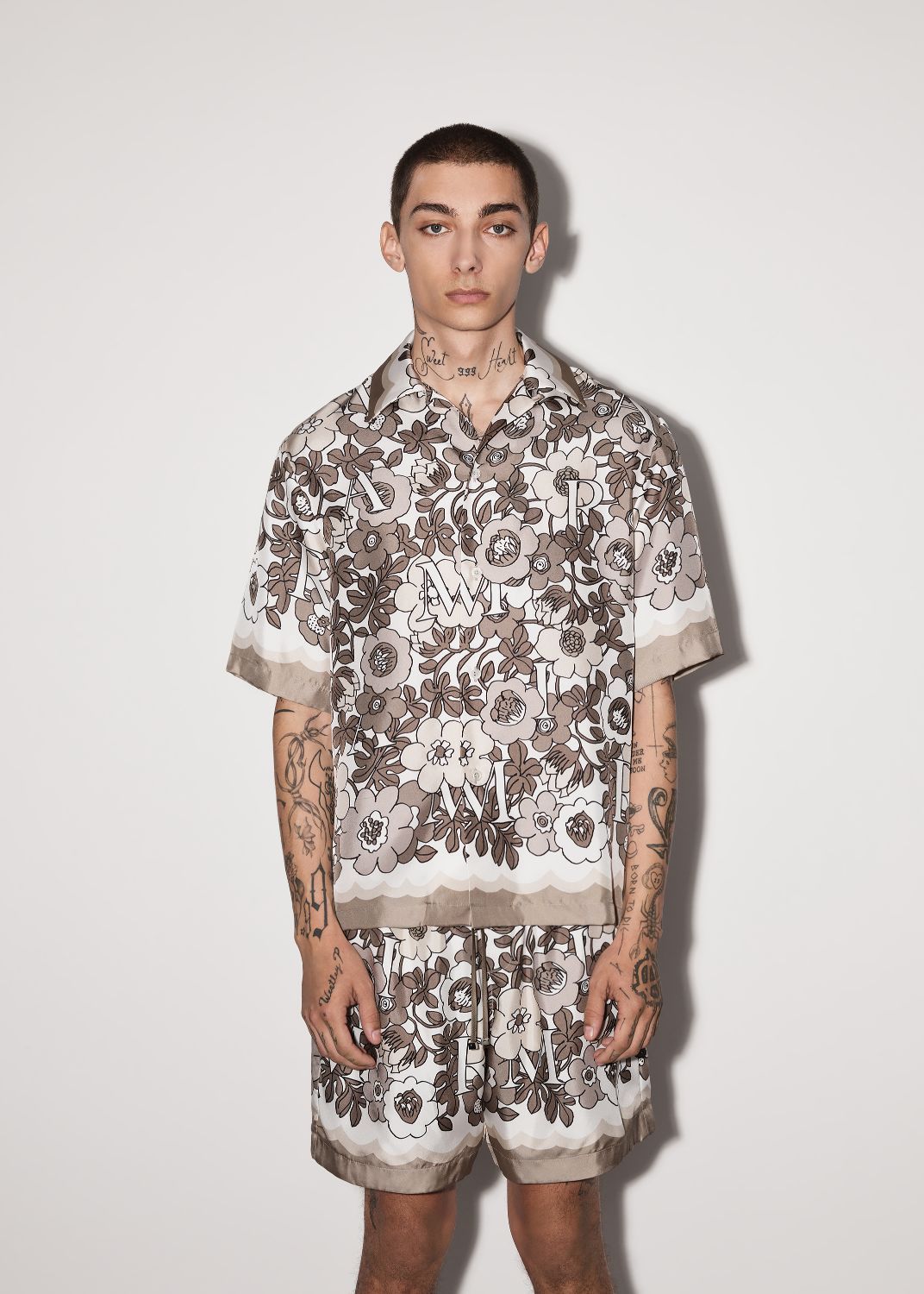 FLOWER AMIRI CAMP SHIRT - BROWN sold by AMIRI product image thumbnail 2